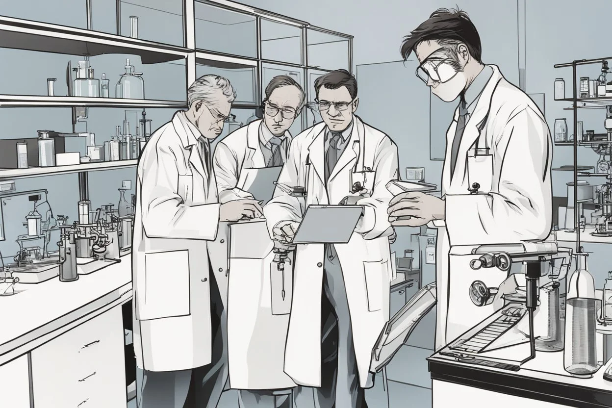 علماء يعملون في المختبر