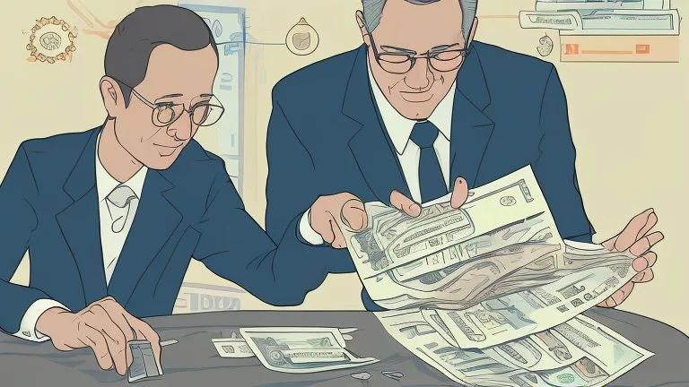 The image accompanying the article symbolically depicts the process of debt management and improving one's personal financial situation. The image portrays an ordinary individual holding the burden of debt and financial challenges in their hands. Meanwhile, another person, representing a financial consultant or advisor, is shown providing advice and guidance to the first person on how to effectively manage their debt and develop strategies to improve their financial situation. This image is ill