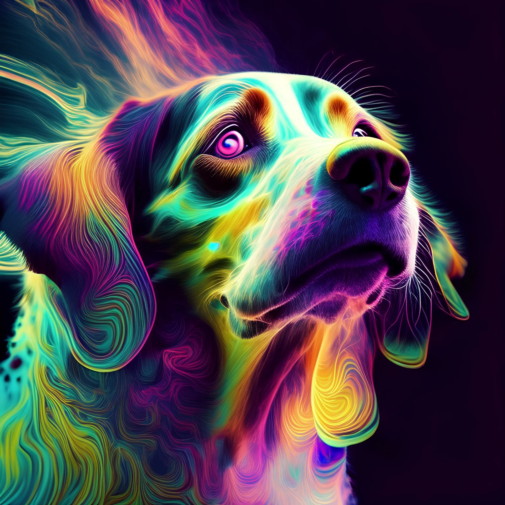 dog psychodelic