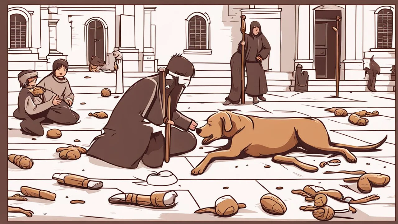 Cuaresma matando un perro