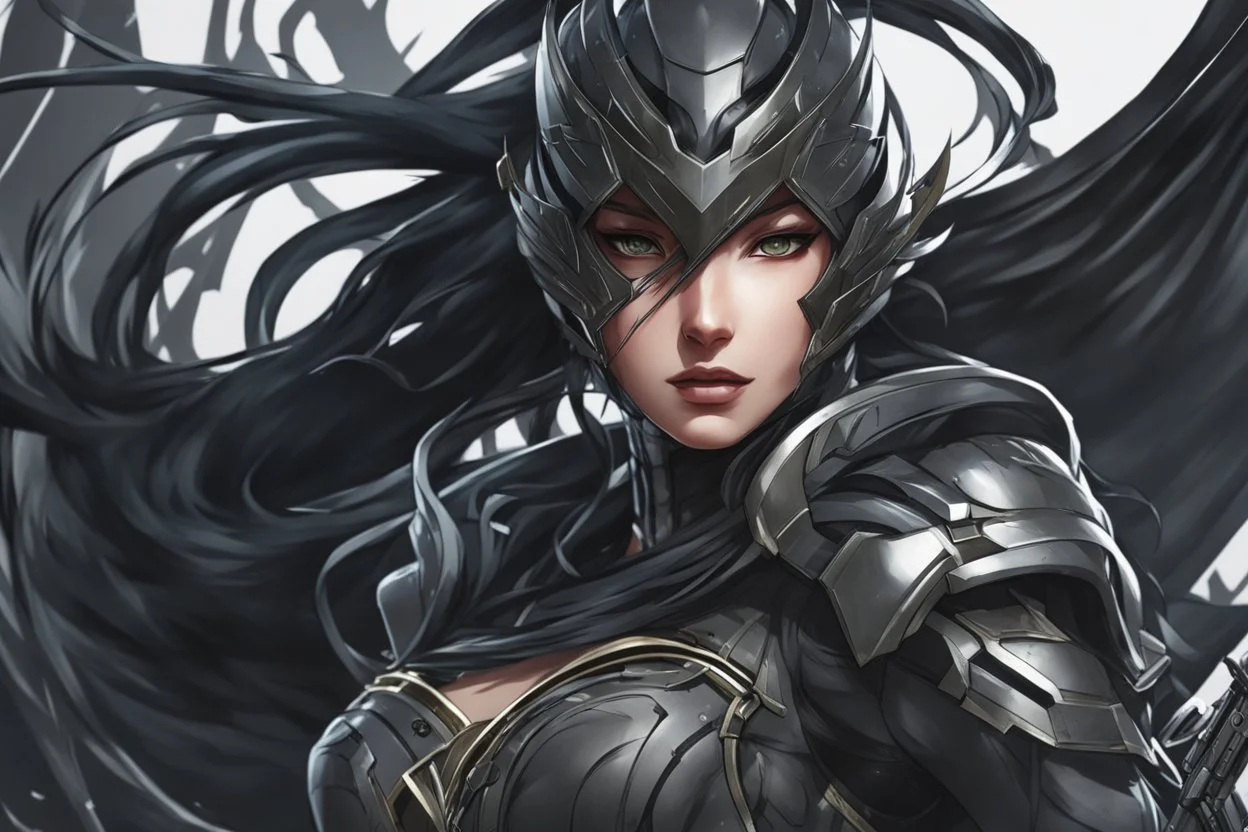 ronin Girl in 8k Afukuro anime artstyle , symbiote them, ronin costum, close picture, highly detailed, high details, detailed portrait, masterpiece,ultra detailed, ultra quality