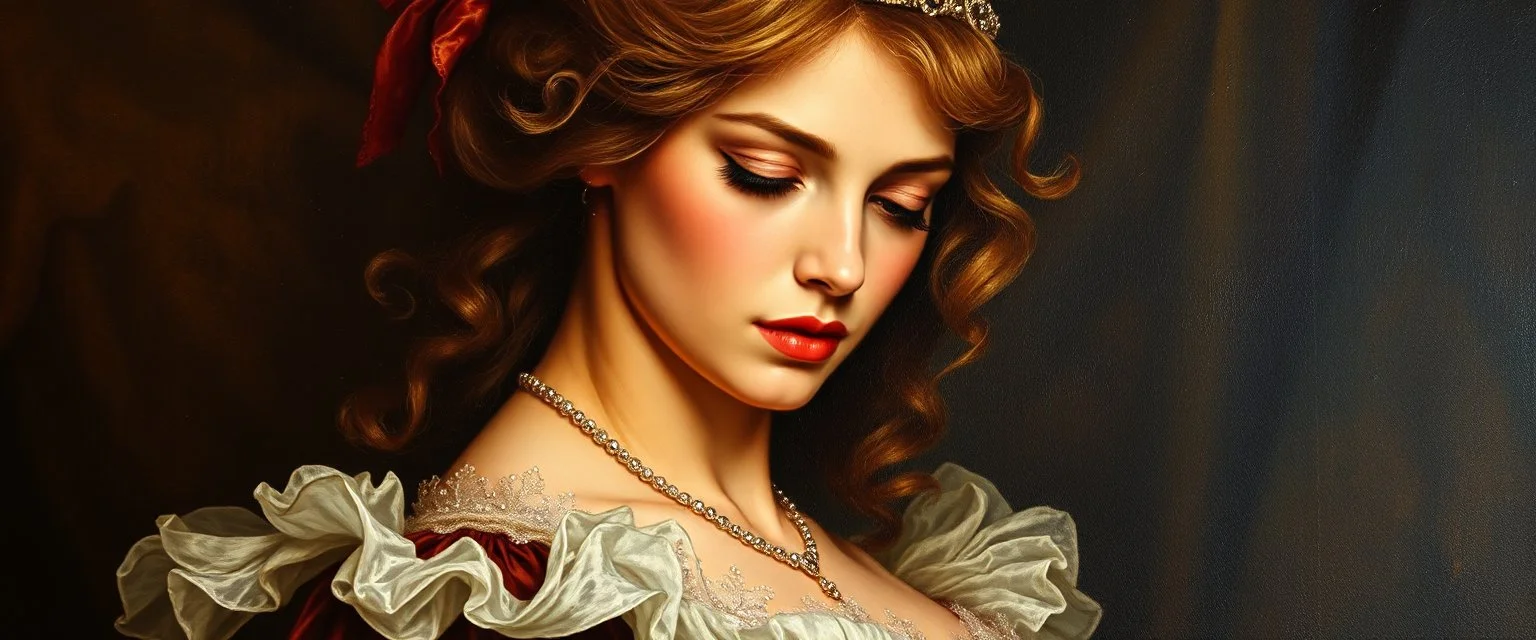 master oil painting by Rembrandt,every womans nightmare, a princess steals her everything