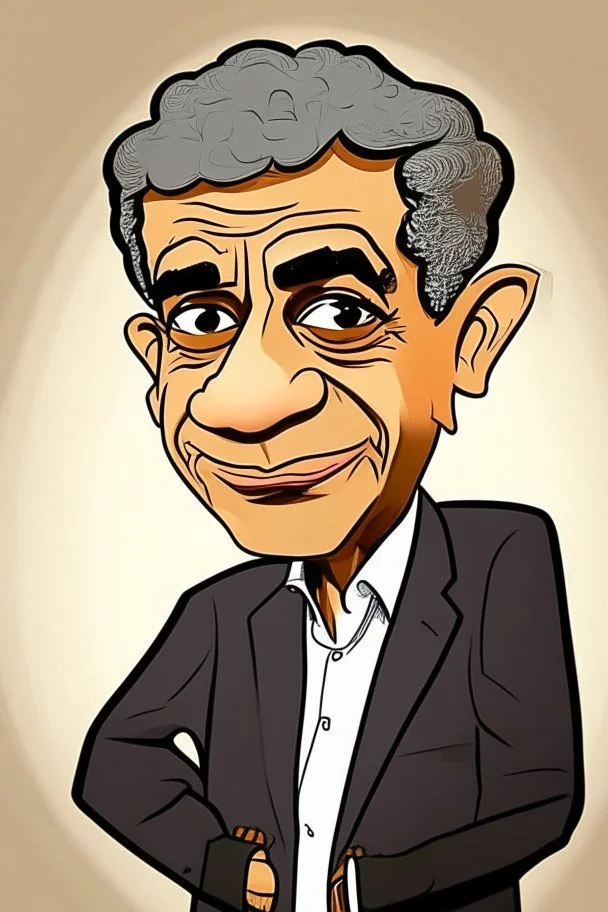 Moataz Matar Egyptian journalist ,cartoon 2d