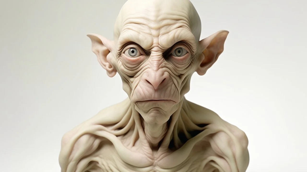 Moises , sin pelo con mirada vaga y color de piel blanca
