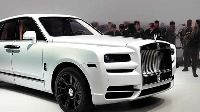 Rolls Royce Cullinan with a twisted metal theme
