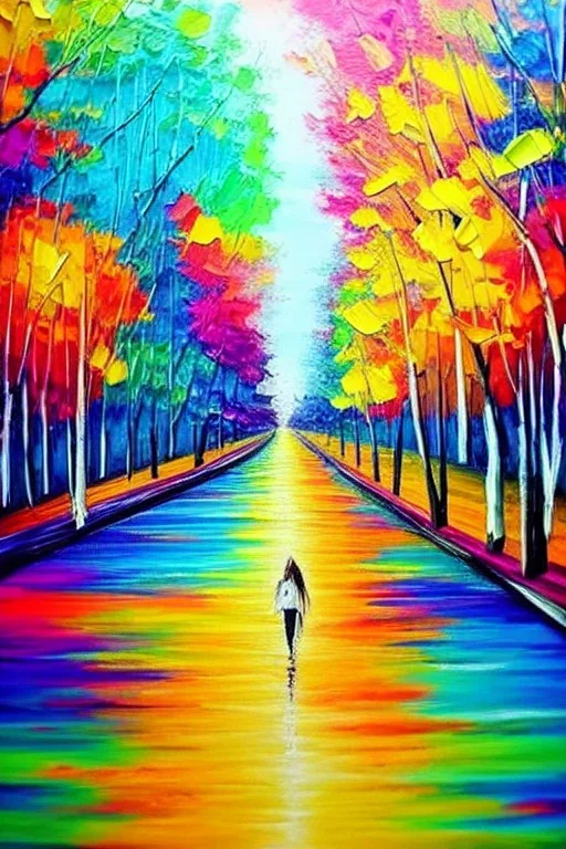 painting, wanderlust, bright colors,