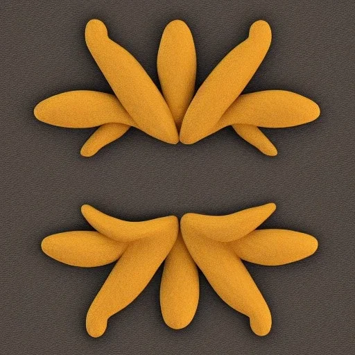 A professional and classic logo of 5 wheat ears, with full details, full HD, voluminous, 3D, symmetrical, 4K, 8K