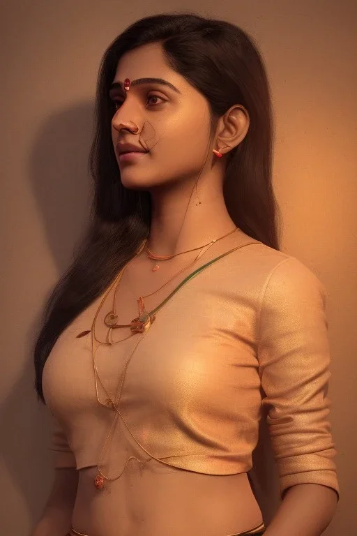 South Indian actress Samantha, by Mahmoud Sai, Cartographic, Circuitry, Golden Hour, Closeup-View, 16k, Lumen Global Illumination, Diffraction Grading