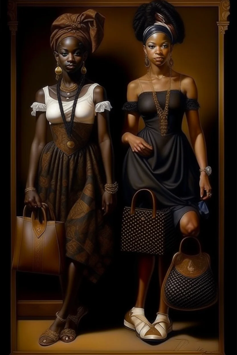 Illustrate the dehumanizing perspective of Franklin and Armfield towards slaves. Depict their likening of "fancy girls" to luxury items like Louis Vuitton handbags. Use symbolism to convey the callousness of this comparison