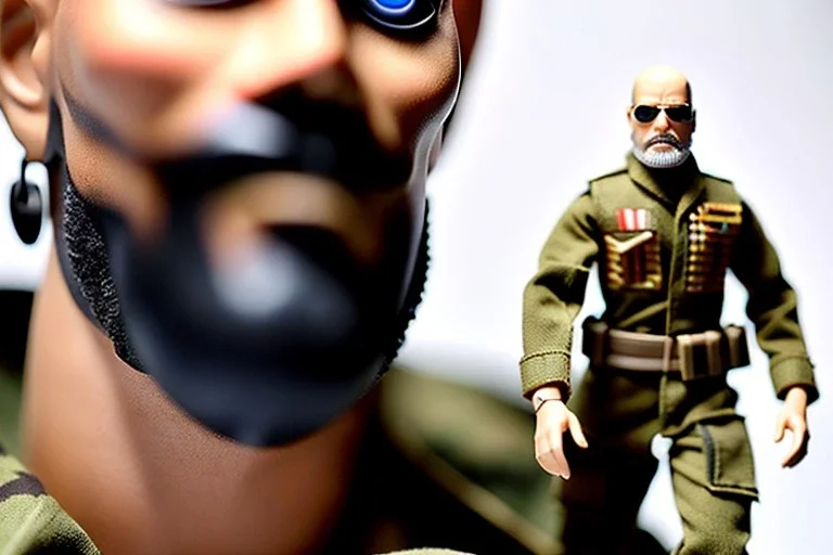 G.i. Joe toy camouflage doll beard with boots