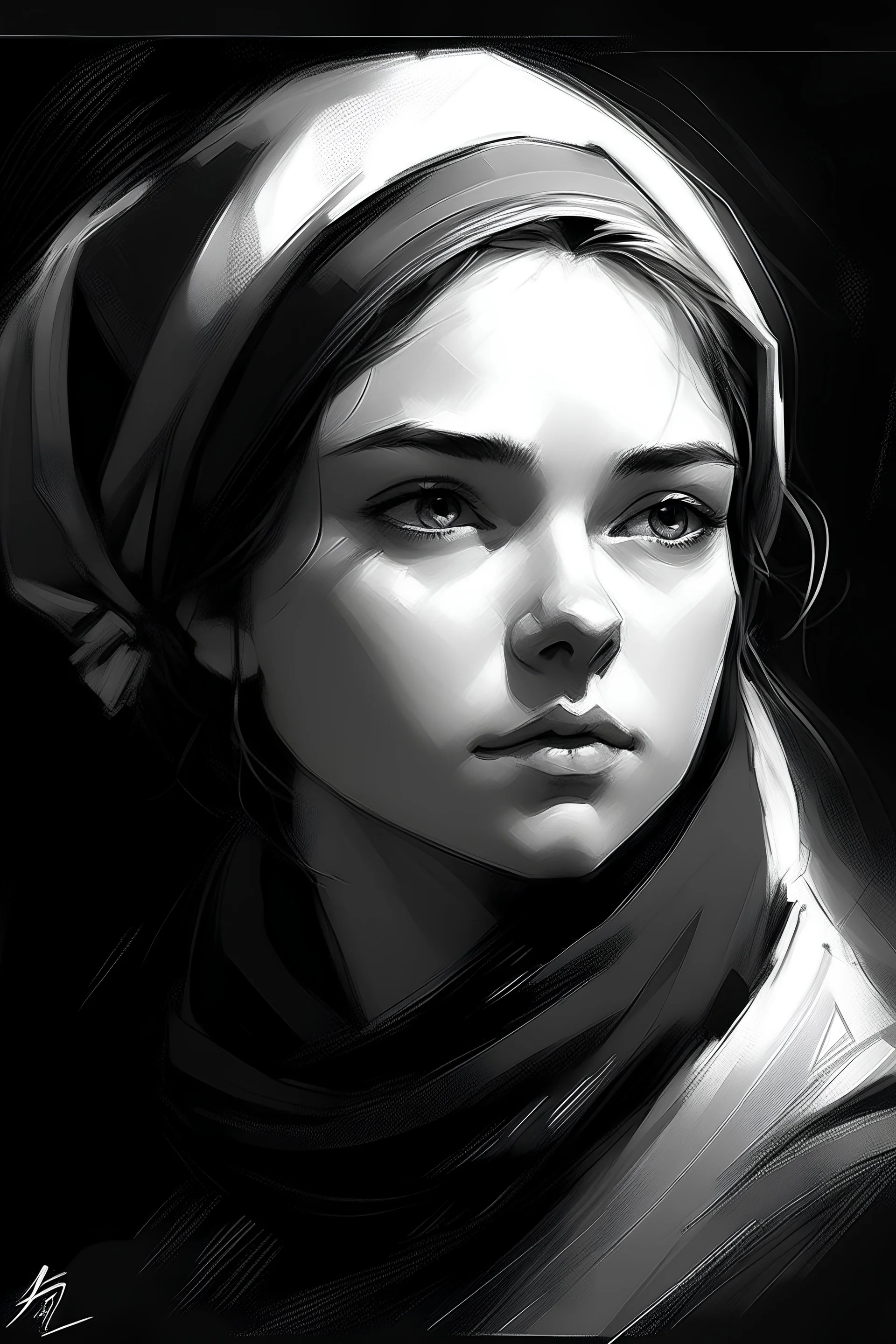 Make a simple, black-and-white pencil sketch-style associative composition with contrasting light and shade to this poem: It is possible that I will not be there, I may be gone for a time, But there will be dawn lips To kiss the young earth. And my elderly destiny To Podillya, Halych and the Steppe With brown eyes, black eyebrows You will carry me in your heart. You will rock me, you will rock me, you will study me For a lifetime and for a single moment By your side, eternal and supreme, You