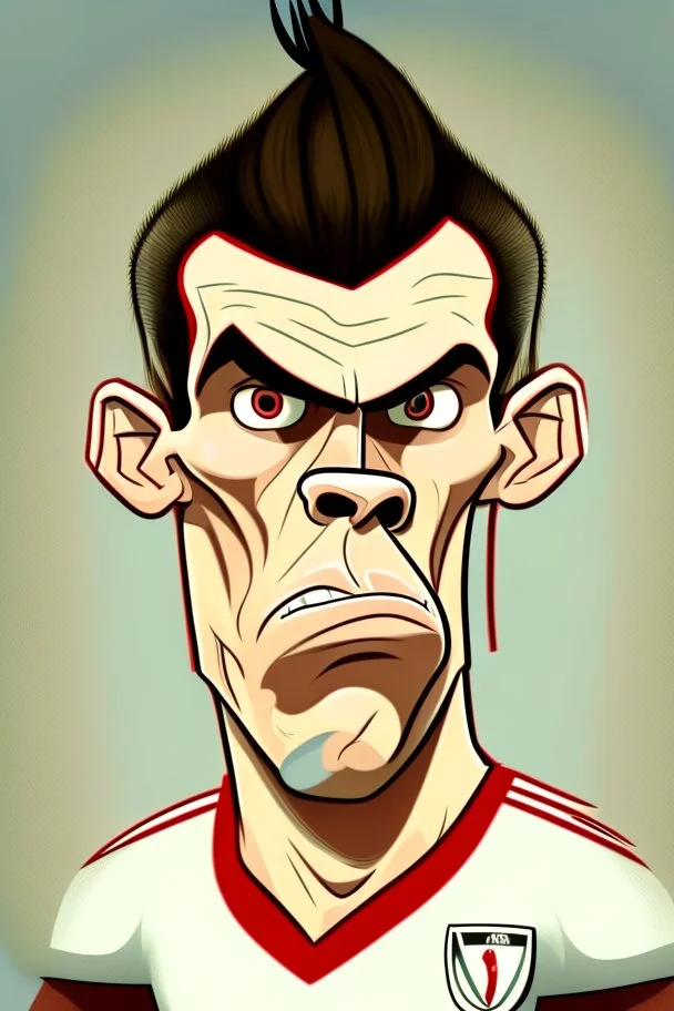 Gareth Bale Footballer cartoon 2d