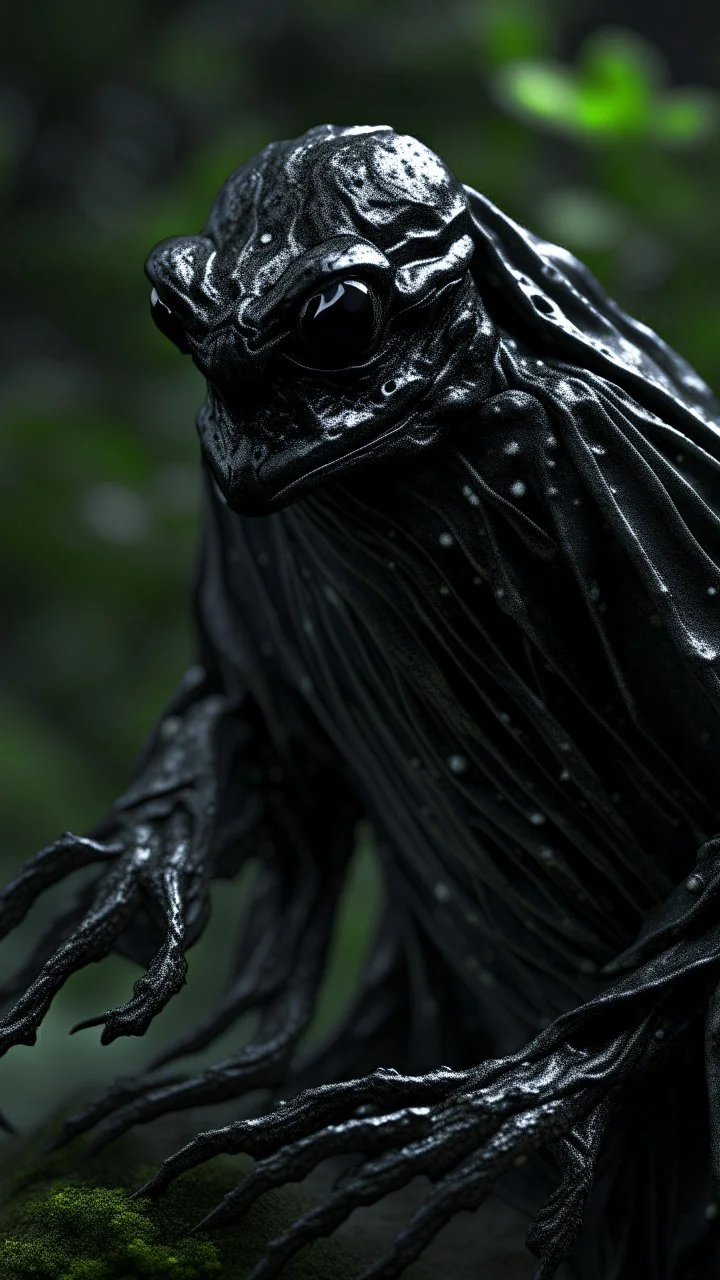 A frog black vein, human veins, mixing together a lot of them, like a forest, big and small veins a lot of them,