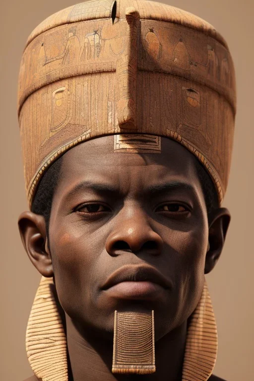 african portrait, ancient egypt, zulu, scaffolding, high detail