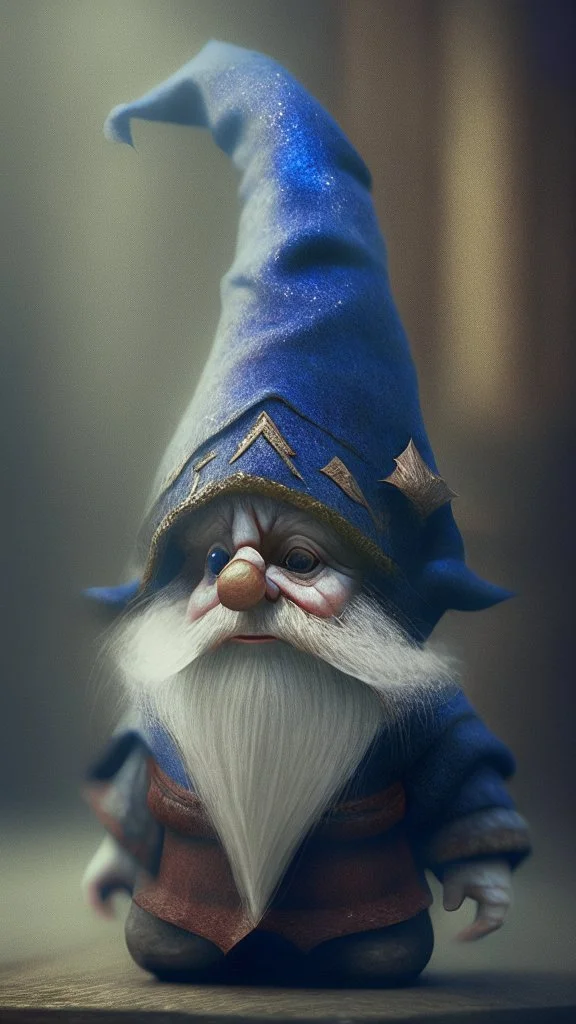 medieval gnome, blur effect