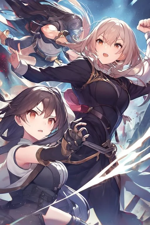 Two girls fighting