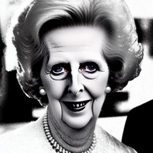 Eerie photo Jimmy saviille Margaret Thatcher