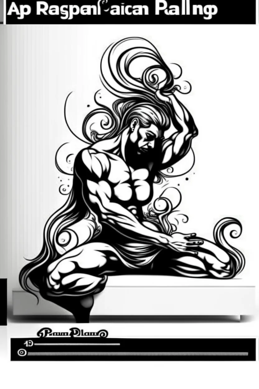 man wall art bodybuilder