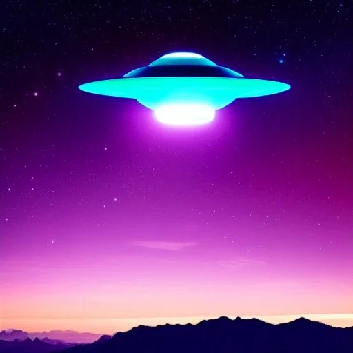 ufo, very beautiful mothership , elegant, clouds, planets, galactic atmosphere, atmospheric, realistic, cinematic lighting, pink blue light, 8k,