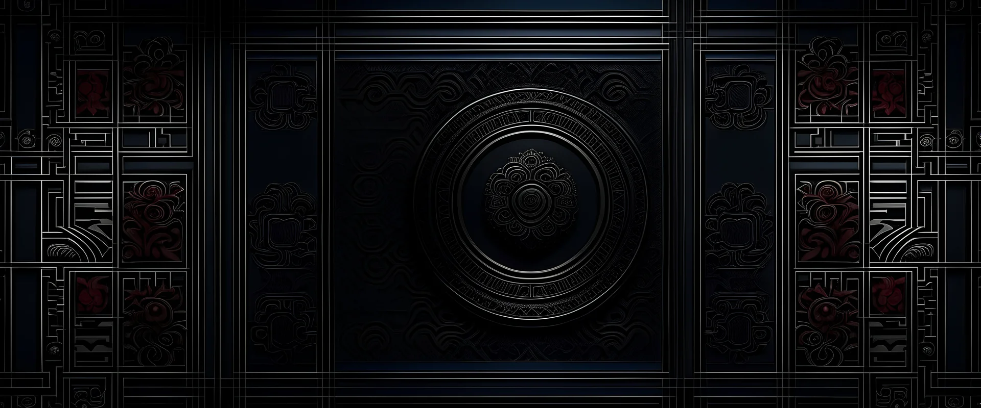 chinese style background, dark colour, blank space in the middle