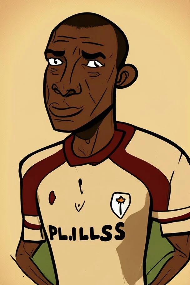 Calvin Phillips English football player ,cartoon 2d