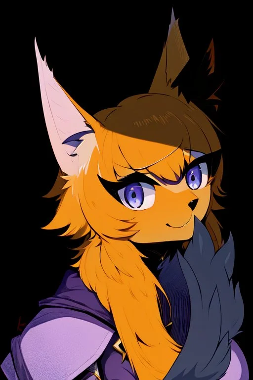 an anthropomorphic fox fursona, female