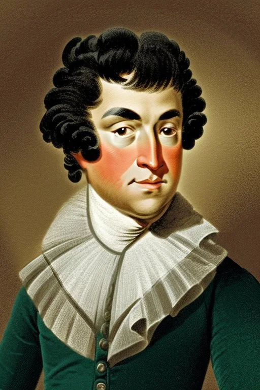 Extremely rich teen guy portrait 1770s