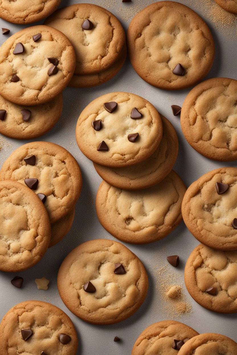 A hyper-realistic, A plate of freshly-baked cookies with a sprinkle of sugar on top.. full size ,Photo Real, HOF, full size, practicality,manufacturability,performance, (((realism, realistic, realphoto, photography, portrait, realistic, elegant, charming, , professional photographer, captured with professional DSLR camera, trending on Artstation, 64k, ultra detailed, ultra accurate detailed, bokeh lighting, surrealism, Thomas Kinkade backgroun