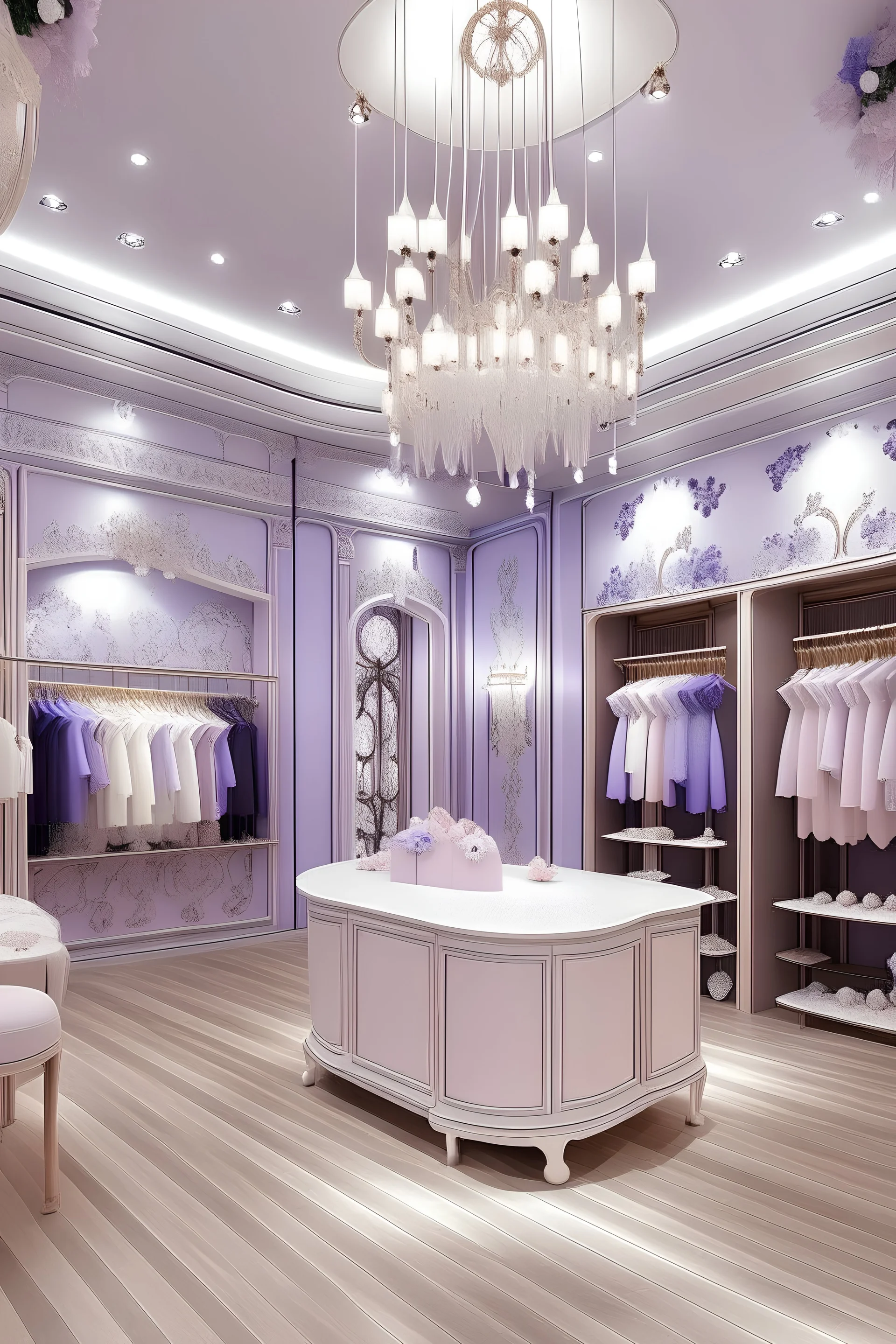 fashion store space design fairytale style