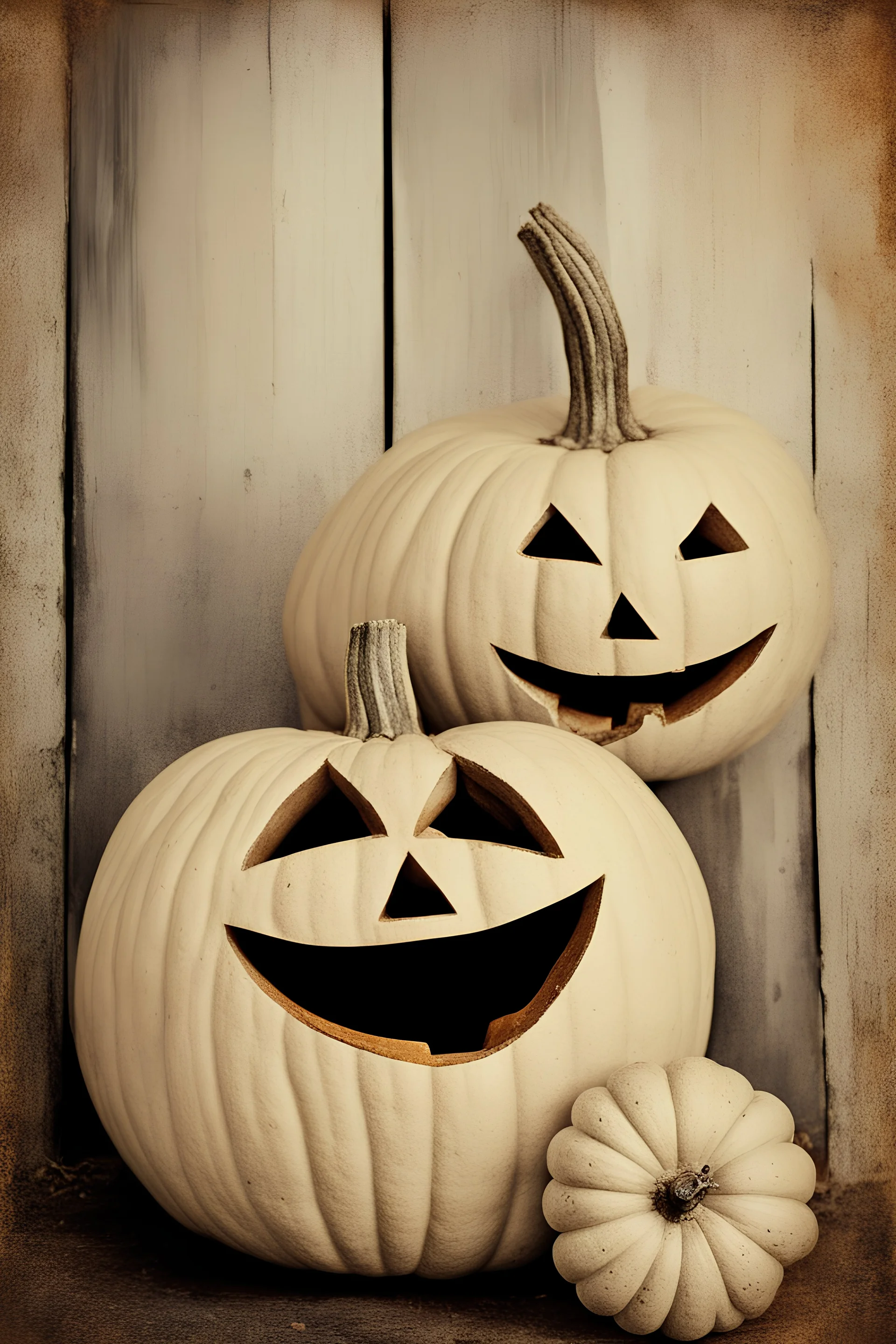 Jack O Lantern Halloween, Pumpkins Still Life, Rustic Fall Art Vintage Wall Print Halloween