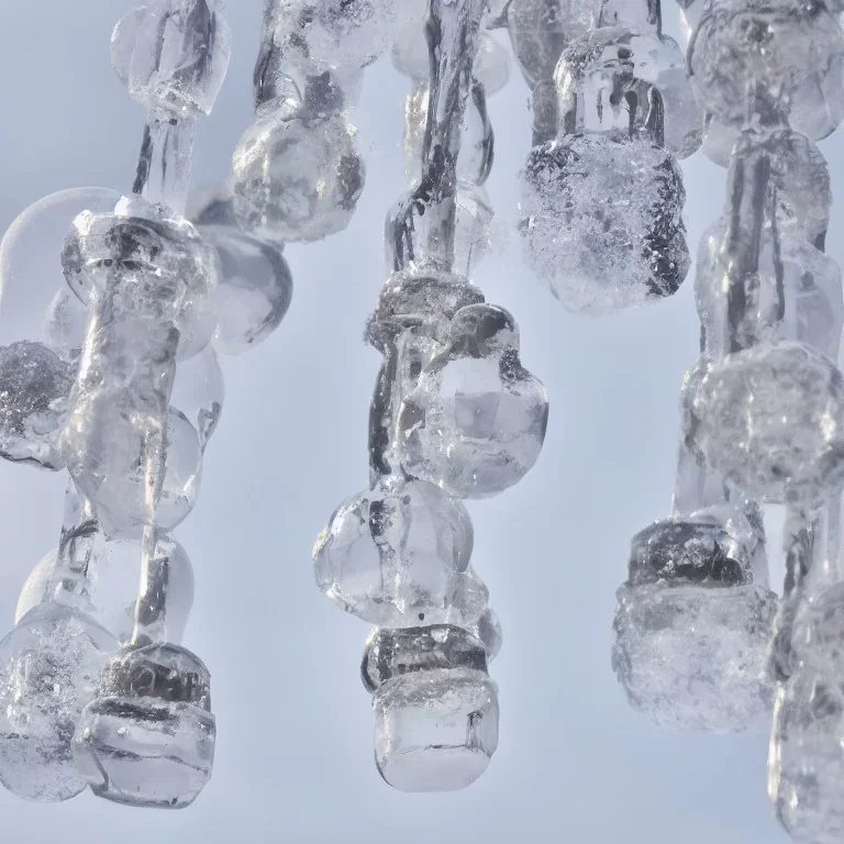 bells, ice, crystals, winter