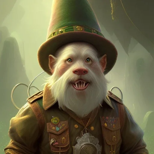 a Portrait of Leprechaun as illustration by reg Rutkowski,Craig Mullins