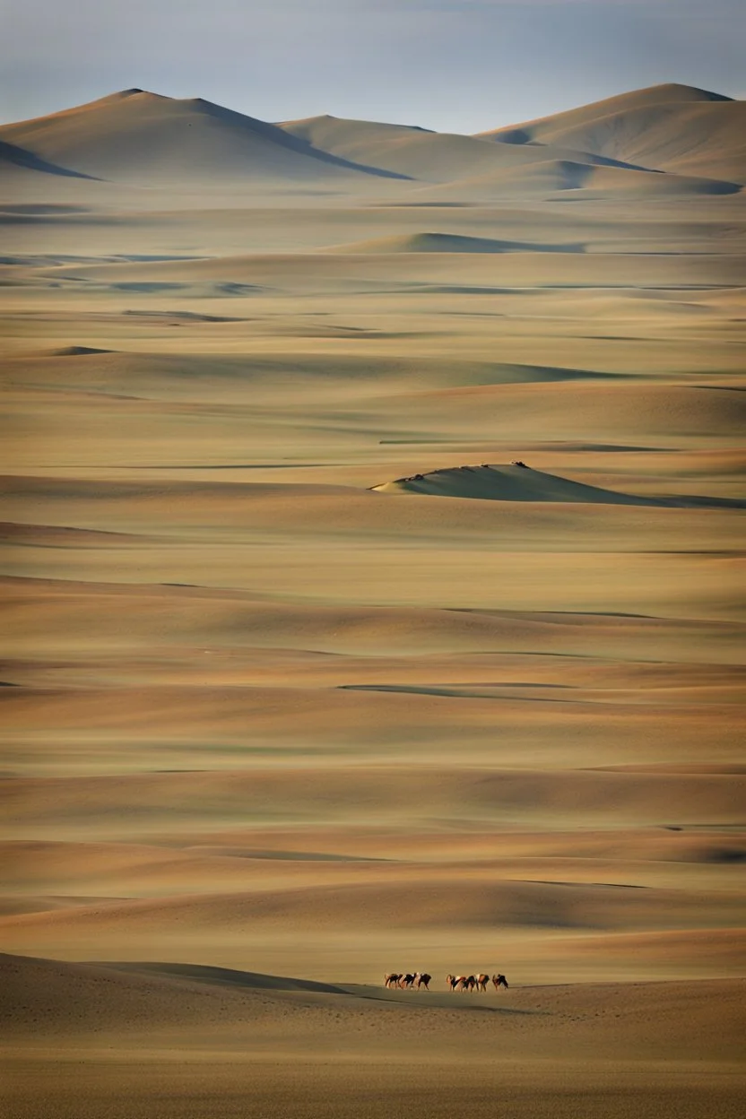 Mongolia, sights. Picture is abstract.