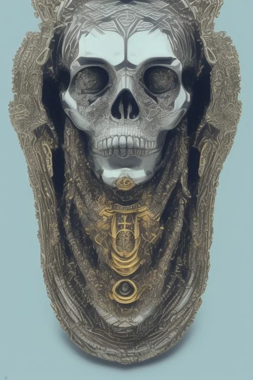 Anunnaki black male African Egyptian alien, cracks in the voodoo head, wicked, eyes, Elephant, 8k, finely detailed, photo realistic, tiger turquoise skull head gold dragon helmet space alien silver surfer skeleton gold Olmec silver crown silver eyes, Babylon