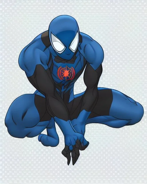 spider-man as DC blue lantern