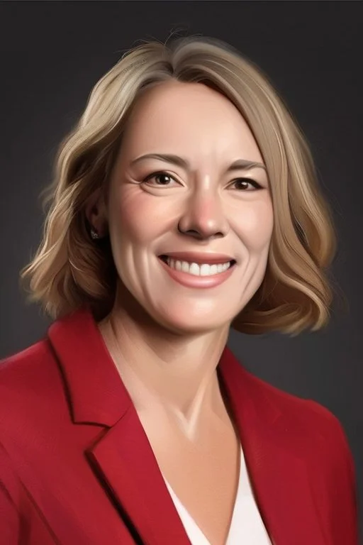 Powerful female leader painting