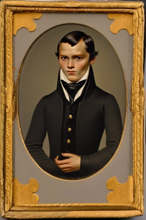 Extremely rich danish young man portrait 1840s