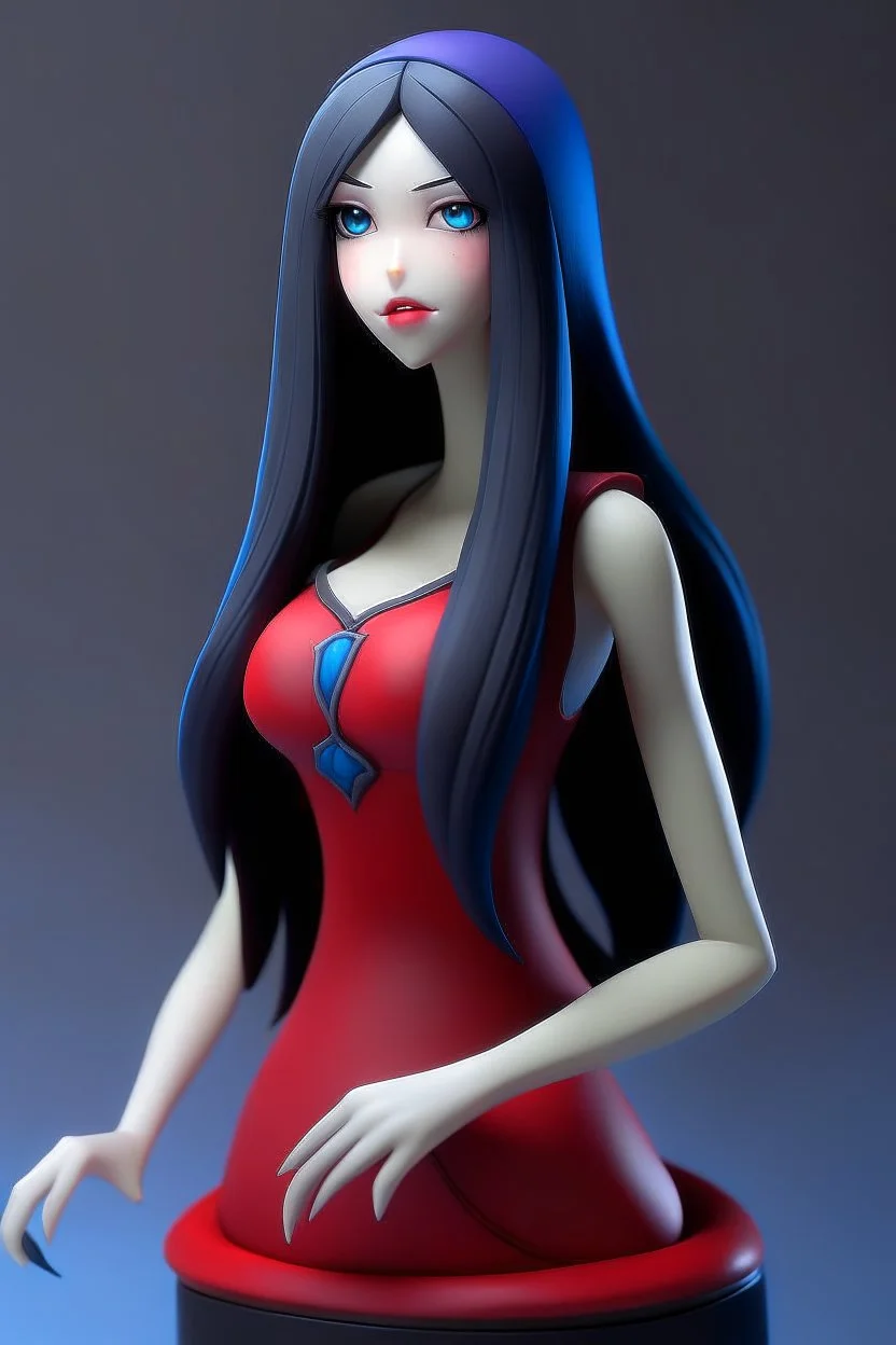 marceline vampire big chest adventure time animation bust styled