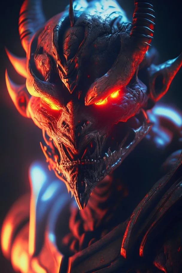 Soldier demon alien ,high detail , dramatic lighting dramatic, 4 k