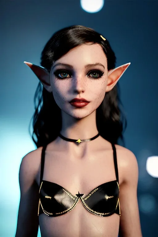 (night:1.1), __lingerie__, __angles__, 8 year old elf girl, [__starlets__|__starlets__], (pale __skincolor__ skin:1.2), __camera__ __hair__, detailed face and eyes, (flat chested:1.1), leather choker, freckles, presenting pose, __accessory__, strappy outfit, (straps:1.1), skimpy leather gstring, (buckles, buttons, snaps, rings:1.0), tribal tattoos, forest backgrounddetailed eyes, plump lips, fantasy theme, Model hash: ddc3021b