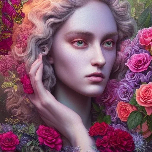 beautiful Man,insanely detailed and intricate, colourful, hyperrealism, delicate, high definition, detailed, complex, triadic vibrant colour, by Tom Bagshaw, Asher Brown Durand, Anna Dittmann, Dan Mumford, Magali Villeneuve, Christoper Lovell, trending on Artstation digital painting elegant fantasy 8k rose tones award winning crisp quality hdr