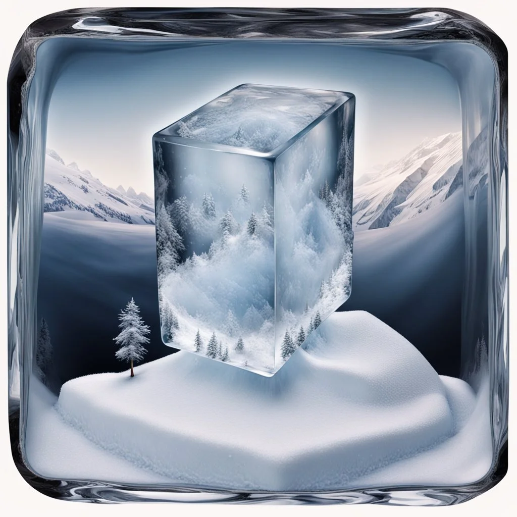 A WORLD INSIDE A CUBE OF ICE