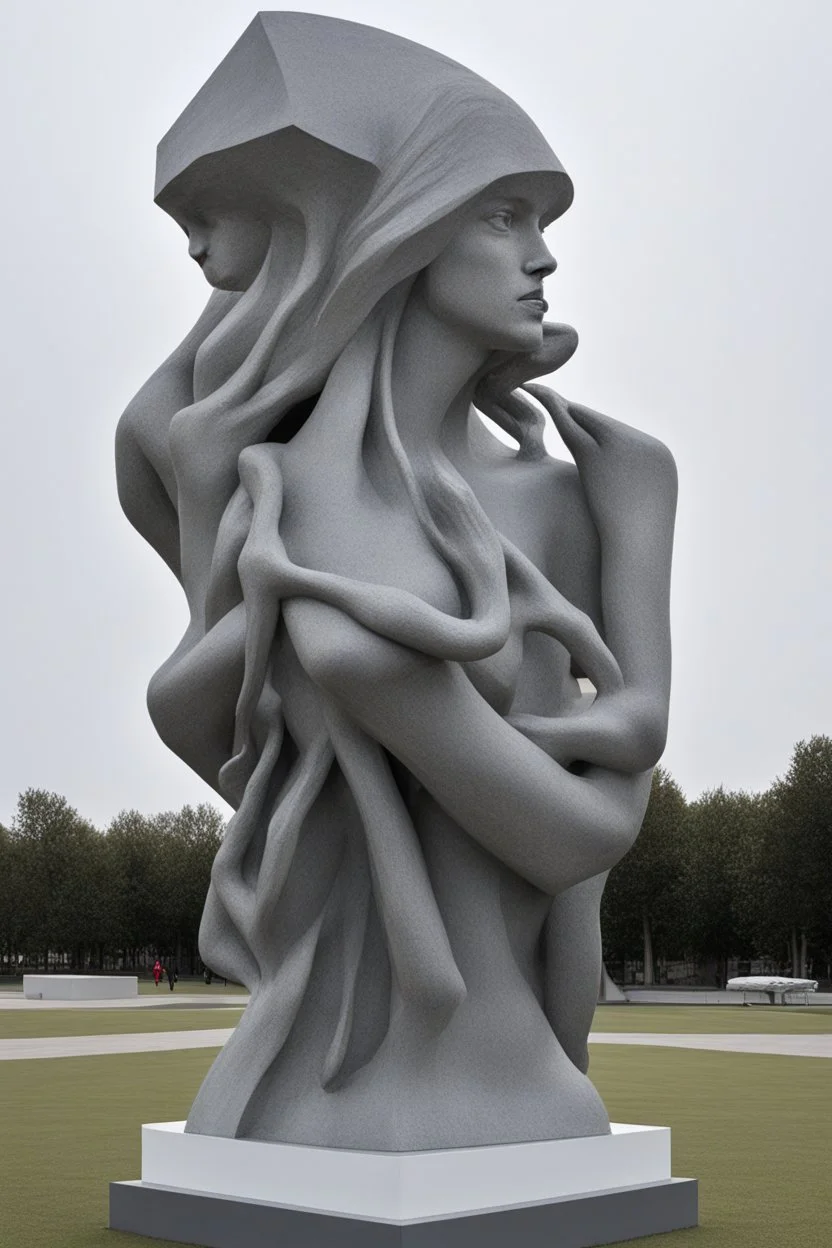 the sculpture is unusual