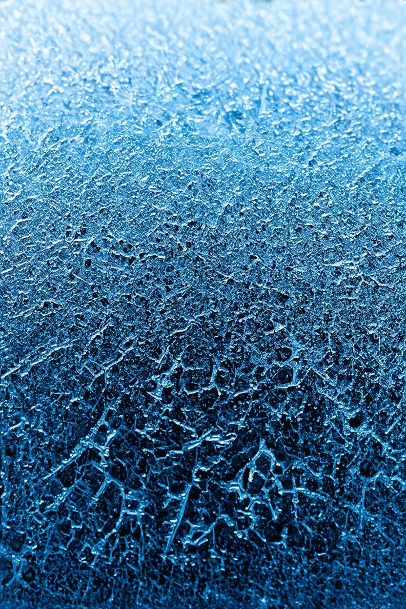 glass surface forming frost