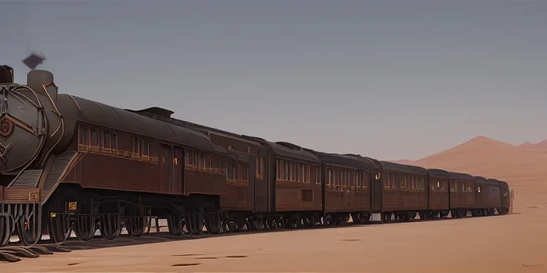 1922 oasis desert train orient express