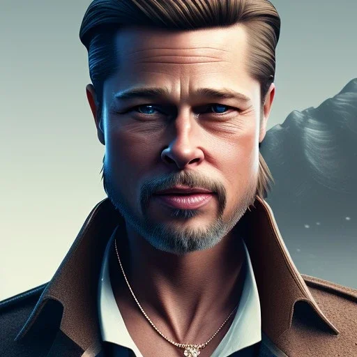 Full body, 3d render, Brad pitt 1800's men style, 1800's hair style, 1800's men clothes style,cleaning house, hyper realistic, octane render, unreal engine 5, 8k, palace background, uhd