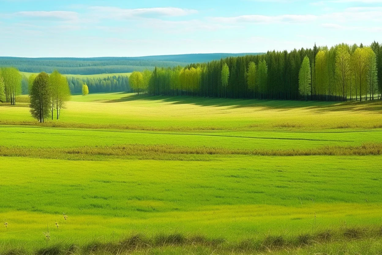 fields and forest and grassy flatlands