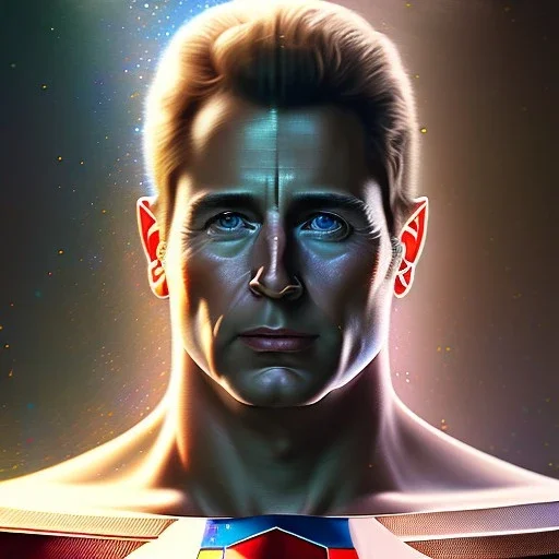 Retrato al oleo Épico de cuerpo completo de Capitan America,extremely detailed digital painting, extremely detailed realistic face,mystical colors,perfectly centered image, perfect composition, rim light, beautiful, lighting,8k, stunning scene, raytracing dibujado por Pablo Olivera y simon Bisley