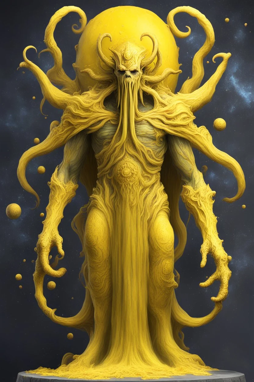 yellow elder god of ballance and perfection cosmic yellow paint