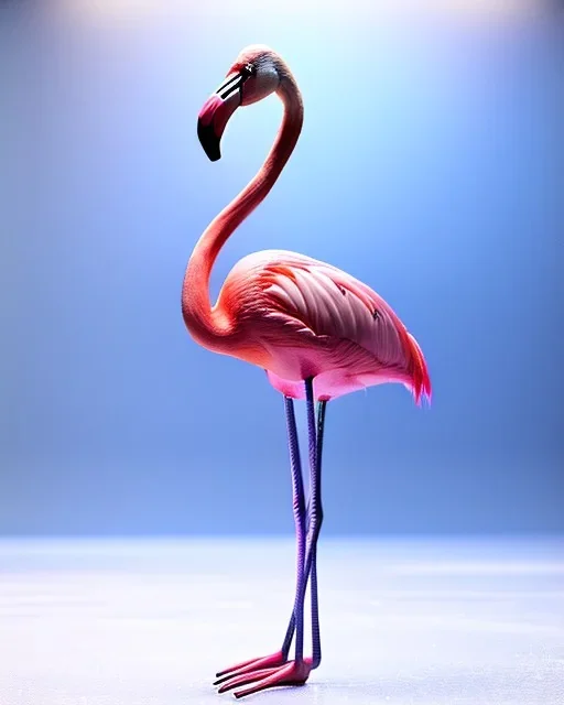 flamingo on ice, skating and danceing